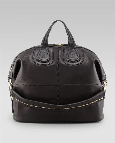 Givenchy Nightingale Zanzi Large Leather Bag, Black 